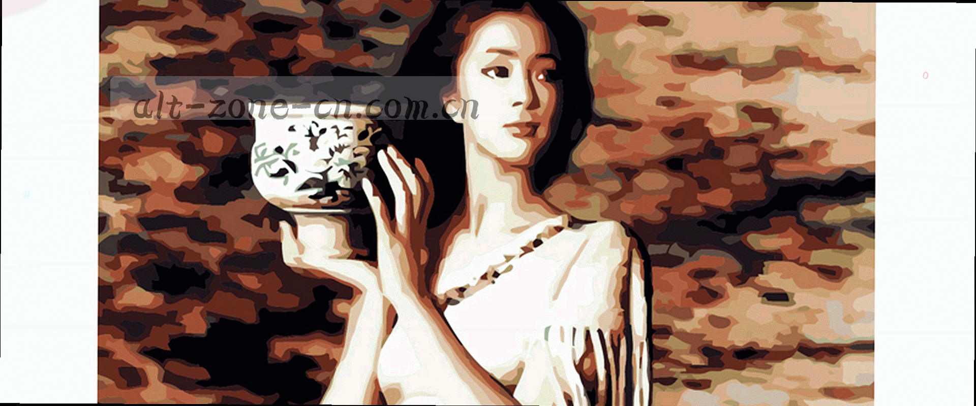 竖向数据条纹理覆盖时间线的分区背景
